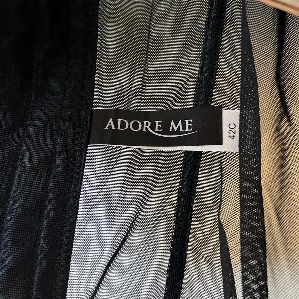 Adore Me Black Lace Bustier Corset Top NWT Size 42C - Picture 5 of 6